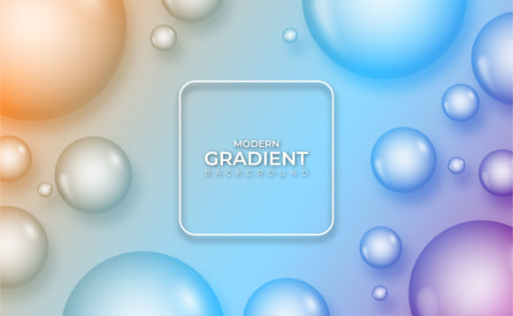 Colorful Gradient Bubble Liquid: A Versatile Design Asset