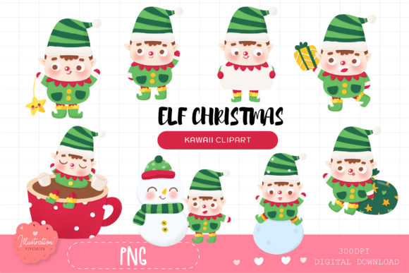 Cute Christmas Elf Clipart Santa Baby: A Versatile Resource for Creative Projects