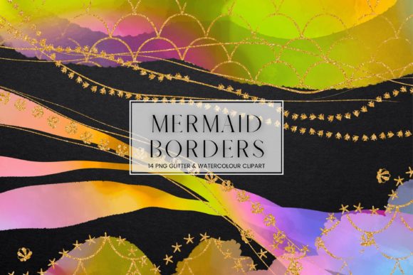 Discover the Magic of Mermaid Watercolour Border Clip Art
