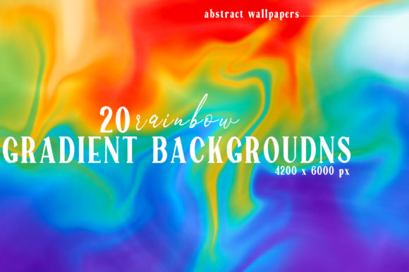 Gradient Abstract Rainbow Backgrounds