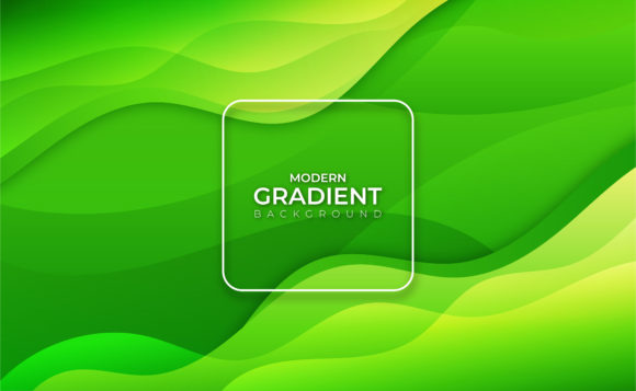 Green Abstract Wavy Background