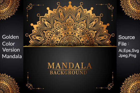 Islamic Luxury Golden Mandala