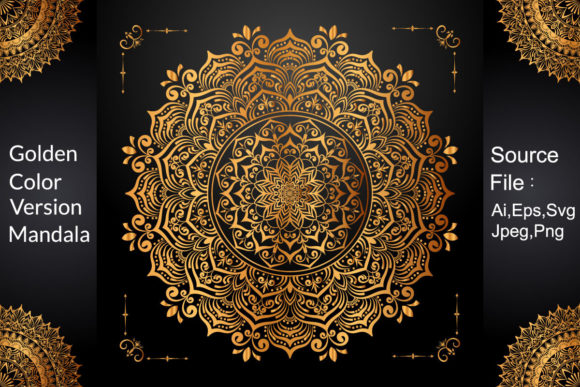 Luxury Mandala Gold Ornament