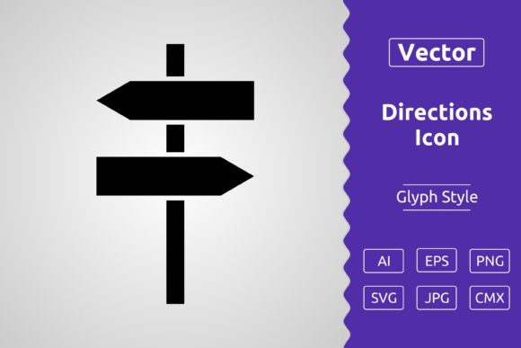 Vector Directions Glyph Icon: A Versatile Tool for Designers and Creators