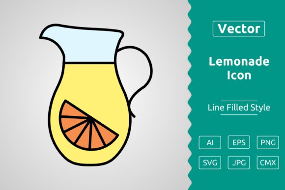 Vector Lemonade Filled Outline Icon: A Versatile Tool for Designers and Creators