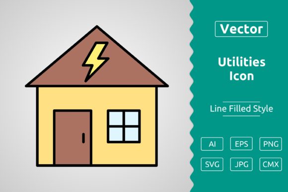 Vector Utilities Filled Outline Icon: A Versatile Asset for Designers and Creators
